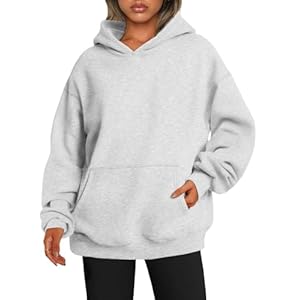 EFAN Womens Hoodies Oversized Sweatshirts Pullover Fleece Sweaters Long Sleeve Winter Fall Outfits Fashion Y2k Clothes