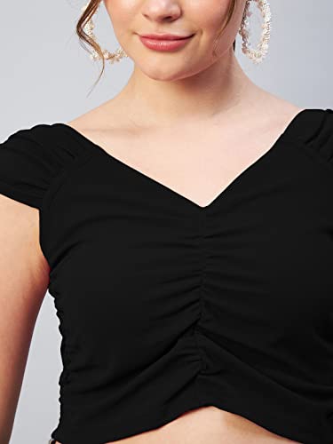 Image of Marie Claire Women's Solid Slim Fit Blouse