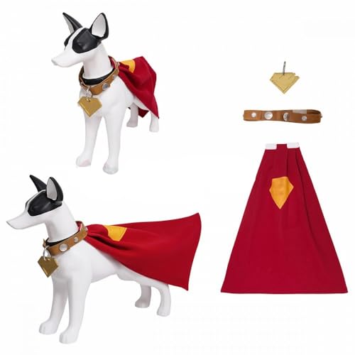 Disfraz de capa roja para perro superhéroe talla Large