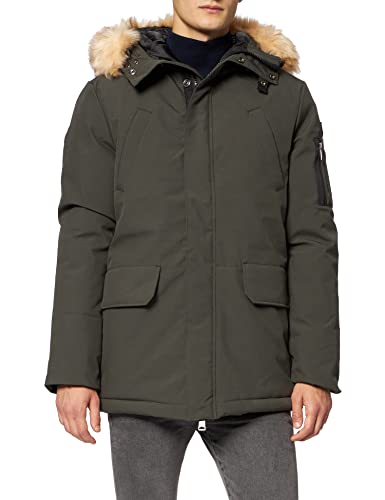 Schott NYC Homme Nelson20 Parka, Kaki, L EU