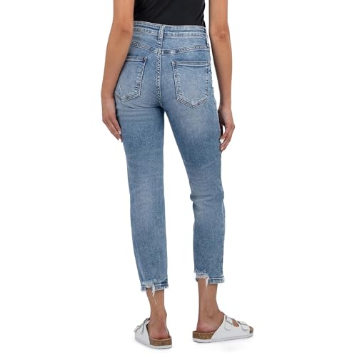 KUT from the Kloth Rachael High Rise Fab Ab Mom Regular Hem Equality with Medium Base Wash 02