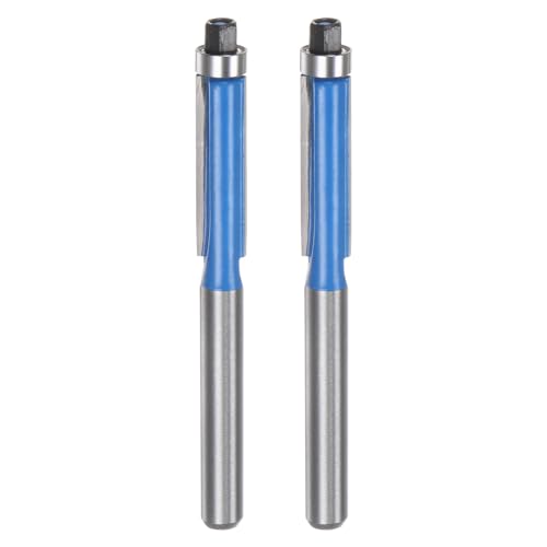 HARFINGTON 2pcs Flush Trim Router Bit 6mm Shank 1/4