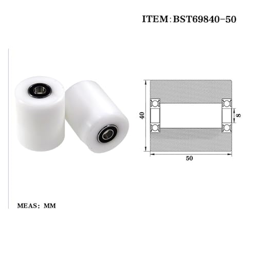Rouleau pour bande transporteuse plastique et nylon haute charge BST69840-50