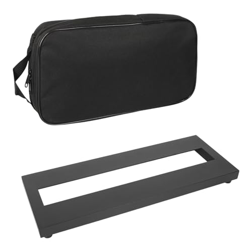 Guitar Effect Pedalboard With Carrying Bag Aluminum Alloy Effect Pedal Plate Portable Large Guitar Pedal Board Enduring