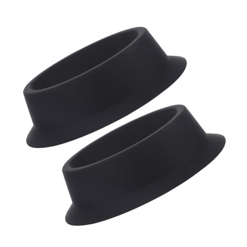 minkissy 2 Cuencos De Silicona Para Depilación Para Barba Para Teñir Para Peluquería Para Pigmentos Para Crema De Afeitar Color Negro