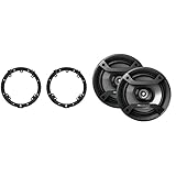 Metra 82-7805 6' to 6-3/4' Speaker Plate Adapter for Honda Civic 2006-2011 & Pioneer TS-F1634R 6.5' 200W 2-Way Speakers