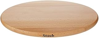 STAUB Owalna podkładka magnetyczna, drewniana, brązowa, 29 cm x 20 cm