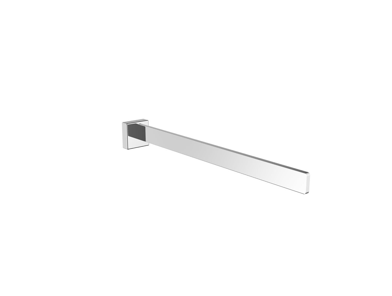 Emco Chrome Cue Single Arm Wall Mounted Rigid Metal Towel Rail Bath Towel Holder