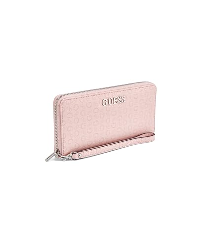 Image of Guess Rose Petal Printed Zipper Abbas Large Zip Around Wallet