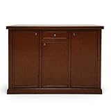 Mar.c.a. Design - Credenza Arte Povera in Legno 120x40x85 cm con 3 Ante e 1 Cassetto - Mad...