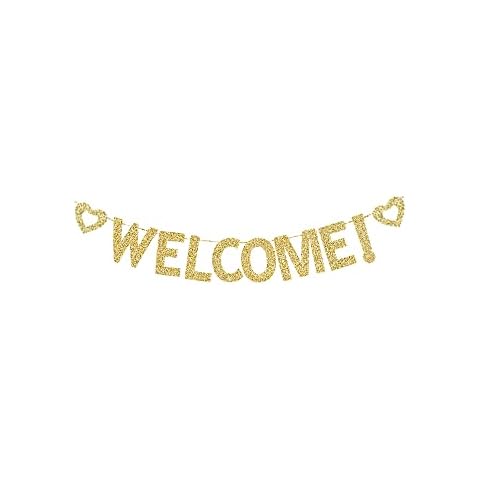 Willkommensbanner, Heimparty/Geburtstag/Hochzeit/Bach/Verlobung/Fiesta/Ruhestandsparty, Empfang, Tischdekorationen Cover