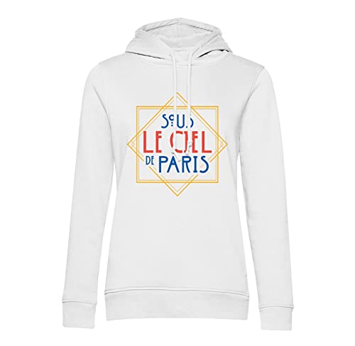Sweat à capuche Paris vintage idéal pour flâner sous le ciel de France