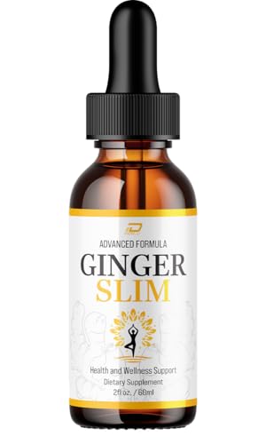 GingerSlim Liquid Drops GingerSlim Natural Liquid Dietary Natural Blend Supplement (1 Pack 1 Month Supply)