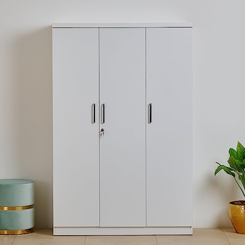 Home Centre Helios Reynan Nxt 3-Door Wardrobe - White
