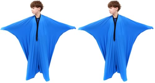 Image of SANHO Yopo Dynamic Movement Sensory Sox, Medium,6-9 Years Old, 47''HX27''W,Good for Height:41 inch-51 inch,Updated Version,Blue