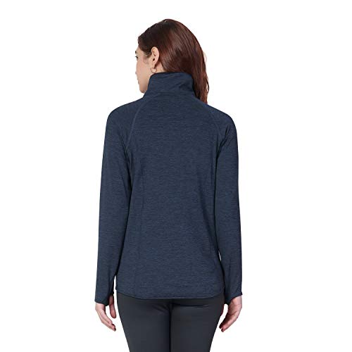 Image of berge' Women Polyester Sports Gym Running Slim Fit Full Sleeves High Neck Zipper Jacket Or Casual Sweatshirts for Women|Winter Jacket