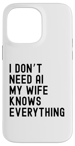 AIはいらない妻は何でも知っているおもしろい家族 スマホケース iPhone 14 Pro Max 用