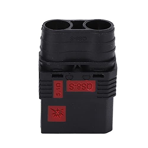 Set Connettori QS8-S Maschio e Femmina, Antiscintilla Alta Corrente 130A-200A 600V con Contatti in Rame Placcato Oro 8mm per Droni, Modelli RC, E-Bike
