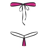 Sexy Lingerie for Women Roleplaysexy Womens Bikini Erotic Set Strapless Tube Bra Top Thong Lingerie Sets Swimwear Beachwear-Rose_One_Size