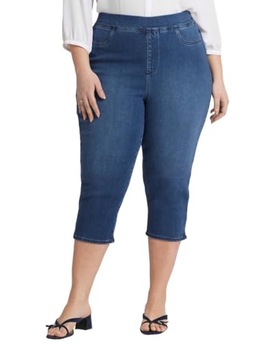 NYDJ Women's Plus Dakota Crop Pull-on Jeans Olynpus