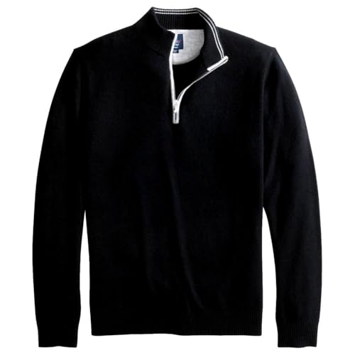 johnnie-O Men's Mayfair Quarter-Zip Sweater, Black