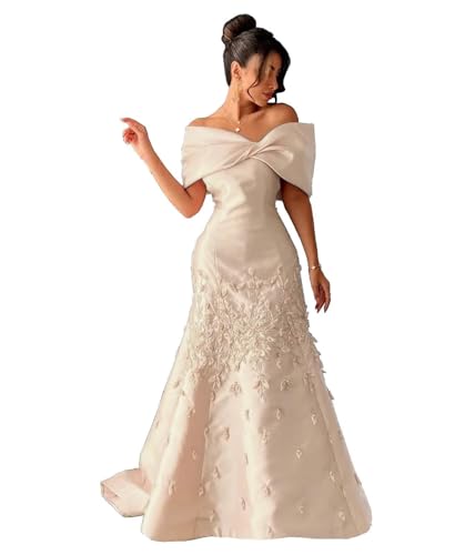 White Off The Shoulder Satin Wedding Dresses for Bride Floor Length with Short Sleeves Bridal Gown