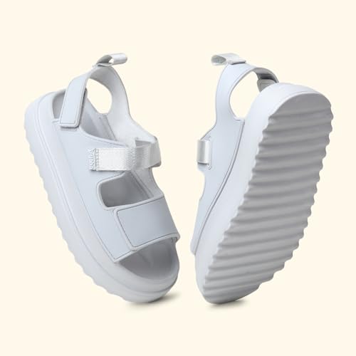 Image of YOHO Wanderz Sandals for Women & Girls | Chunky Ripple Sole with Adjustable Straps | Waterproof Monsoon Footwear | 003