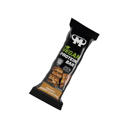 Mammut Nutrition Vegan Protein Bar – 12x 45g – 11g Protein pro Riegel – Zuckerarm, Hoher Ballaststoffgehalt – Mit Ackerbohnen- und Sojaprotein