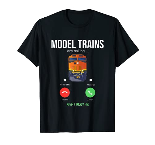 Train miniature avec locomotive diesel T-Shirt