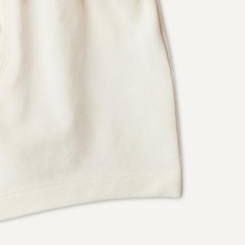 Amazon Essentials Unisex Babies x Sofia Grainge Cotton Pique Baby Boys and Toddlers Short Sleeve Shirt & Shorts Set, Ivory Navy Petit Soleil, 6-9 Months - image 5