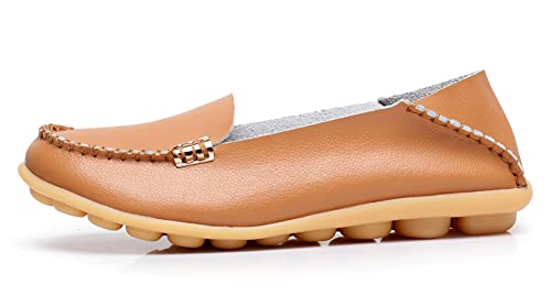 Image of VenusCelia Women's Natural Comfort 2 Walking Flat Loafer | Casual Shoes