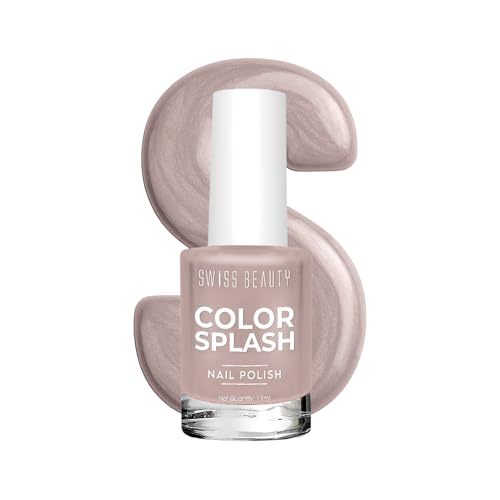 Image of Swiss Beauty Color Splash Nail Polish - Long-Lasting, Glossy - 11 ML, Latte Glow