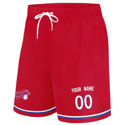 Image of ANTKING Swim Trunks Custom Name Number Beach Shorts for Men Youth Gifts
