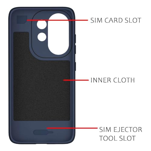 Image of Shockproof Case for Vivo V60 5G / V60e 5G / T4 Pro 5G | Full Camera Protection | TPU Flexible Back Cover for Vivo V60 5G / V60e 5G / T4 Pro 5G (Steel Blue)