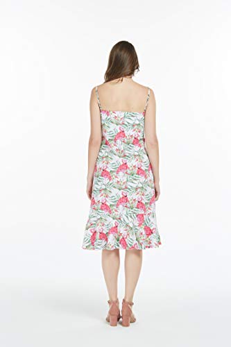 Image of Matchable Family Hawaiian Luau Men Women Girl Boy Clothes in Flamingo in Love