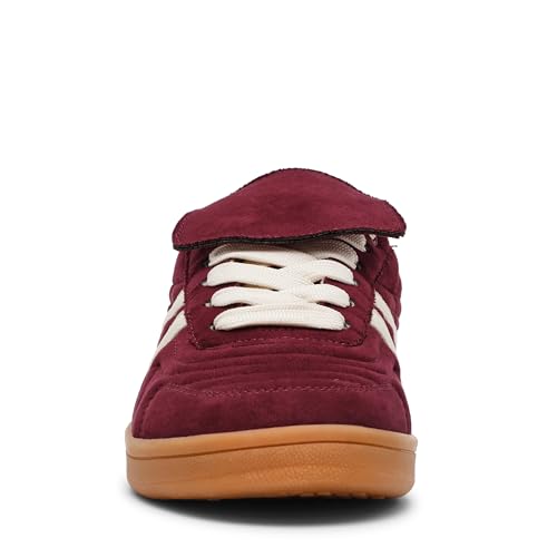 Steve Madden Women's Women's Madrid Sneaker, Burgundy, 9.52