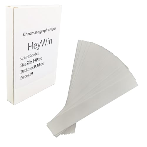 HeyWin Klasse 1 Chromatographie Papier Cellulose 20 x 140 mm, Packung von 50