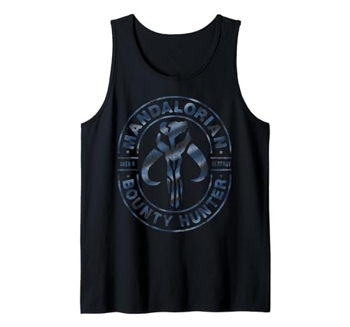 Débardeur Star Wars The Mandalorian Skull wrap logo pour fan