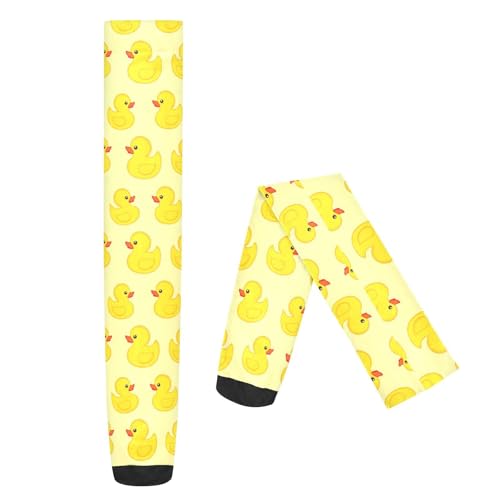 Cartoon Rubber Ducky Thigh High Socks Knee High Socks for Women Long Leg Warmers Fashion Knee Thigh High Stockings Over the Knee Sock for Travel Daily Wear Outdoor Sports Women2