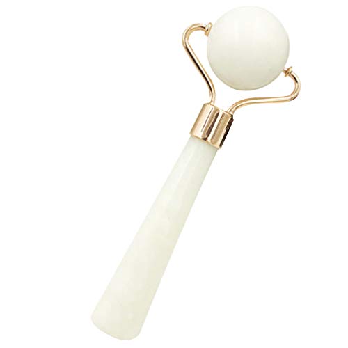 PIXNOR Rolo de Jade Natural Facial Pedra de Jade Quartzo Rolo Facial Quartzo Jade Massager Ferrament