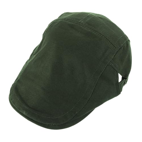NIYANGLE Berets Has Autumn Beret Hat Vintage Hats for Women Caps for Women Artist Costume Retro Vintage Street Berett Cap Olive Green Cloth