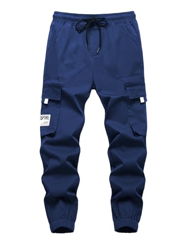 Boys Cargo Joggers Pants Pull On Jogging Trousers