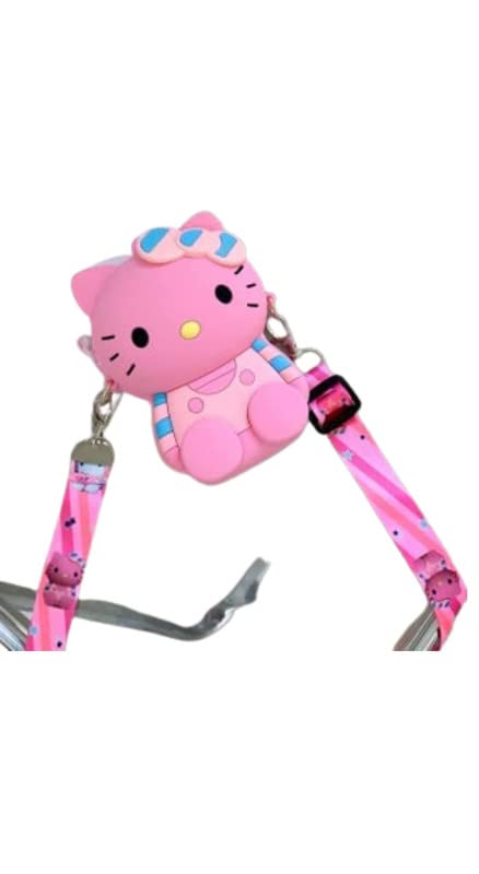 EITHEO Cute Baby Silicon Sling Bag | Cross Body Zipper | Hand Bag | Travel Purse | Trendy Girls Pouch Bag (Assorted Color) (Hello Kitty Face Pink NL-SB) (B0BD511QH9) Amazon Price History, Amazon Price Tracker