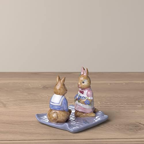 Villeroy & Boch Rabbit Figurine, Porcelain, Colored, 8x8x8cm
