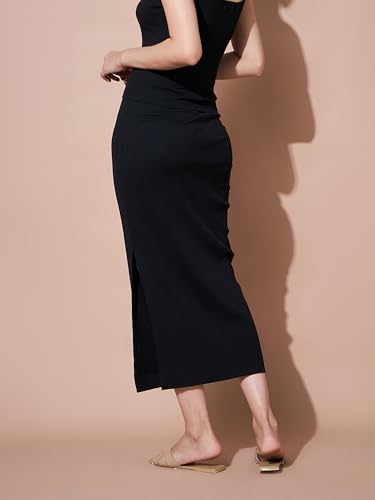 Image of Sassafras Basics Women's Pencil - Slim Fit Ribbed Workwear Skirts