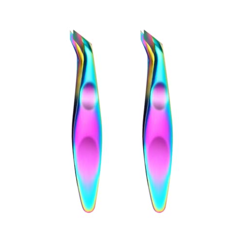 Lot de 2 mini coupe-cuticules de voyage en acier inoxydable - Ciseaux à cuticules professionnels - Outils de manucure colorés