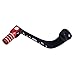 Gear Shift Lever, Alloy Aluminium Gear Shifter Lever Fits for Motorcycle BSE CRF 110 TTR 125 Motorcycle 50cc 110cc 250cc Dirt Pit Bike(Black&Red-Y-Ⅱ)