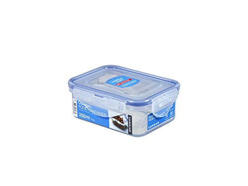 LocknLock Rectangular 350ml (135 x 102 x 52 mm), Clear/Blue