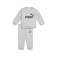 PUMA Unisex Baby MINICATS ESS Crew Set FL INF Gestrickte Anzüge, Light Gray Heather, 104