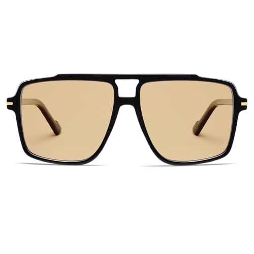 VANLINKER Polarized Trendy Oversized Aviator Sunglasses for Women Men 2025 Retro Shades VL9853